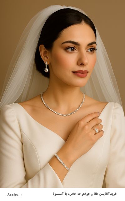 نیم ست جواهر عروس	